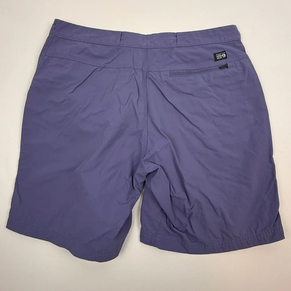 Mountain Hardwear Mens Shorts 34 Purple Nylon Outdoor Hiking Cargo Zip Pocket - Picture 3 of 9